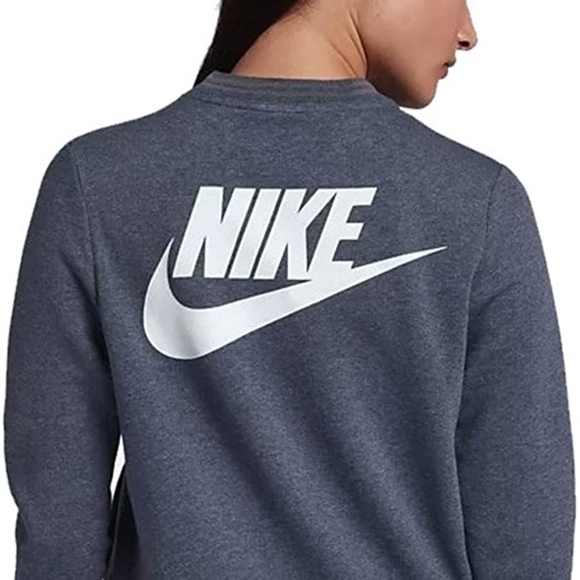 Nike women's fleece bomber slate blue full zip - Picture 2 of 7